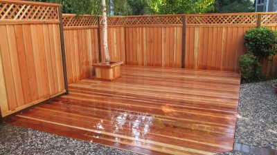 deck and fence staining